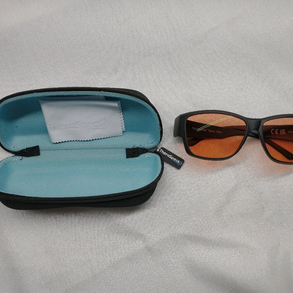 TheraSpecs Tatum WearOver Light Filtering Glasses YO2-I for Migraine/Concussion - Picture 3 of 6
